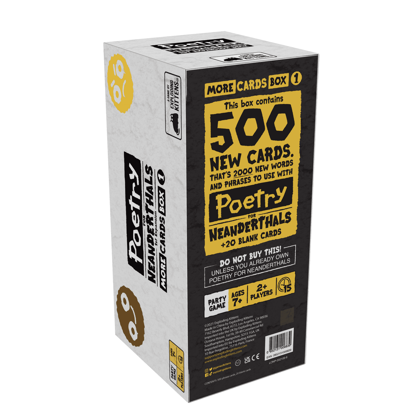 Poetry for Neanderthals: More Cards Box 1 -