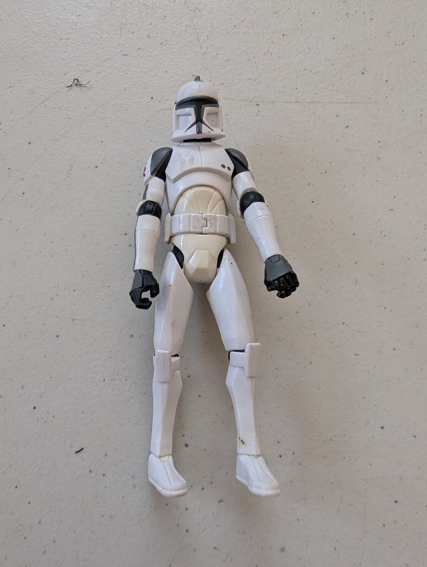 Clone Trooper Classic Clone Wars Star Wars White Animated Dirty(Vintage, Action Figure, Missing parts/accessories, Collectable, Toy)