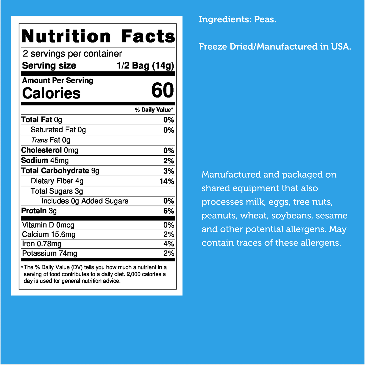 Freeze Dried Peas