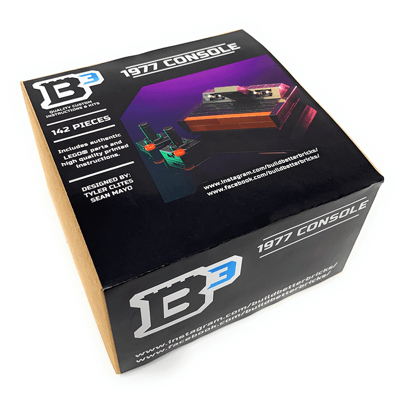 Custom Classic 1977 Video Game Console made using LEGO bricks -