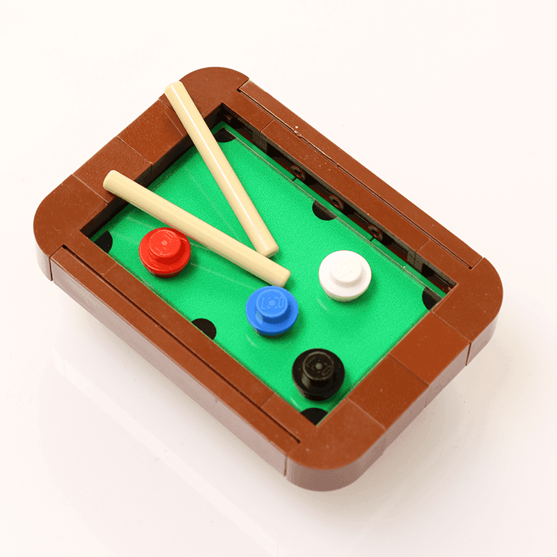 B3 Customs Pool Table Building Kit made from LEGO parts -