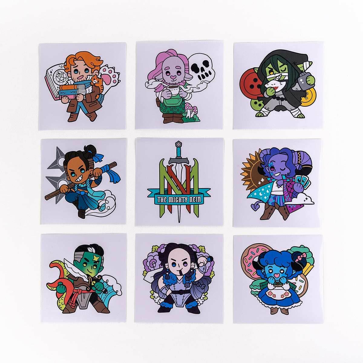 Critical Role: Mighty Nein - Chibi Vinyl Decals -