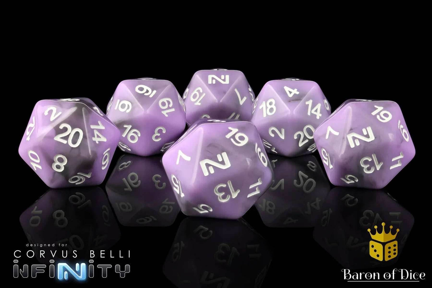 INFINITY: PURPLE, DICE SET -