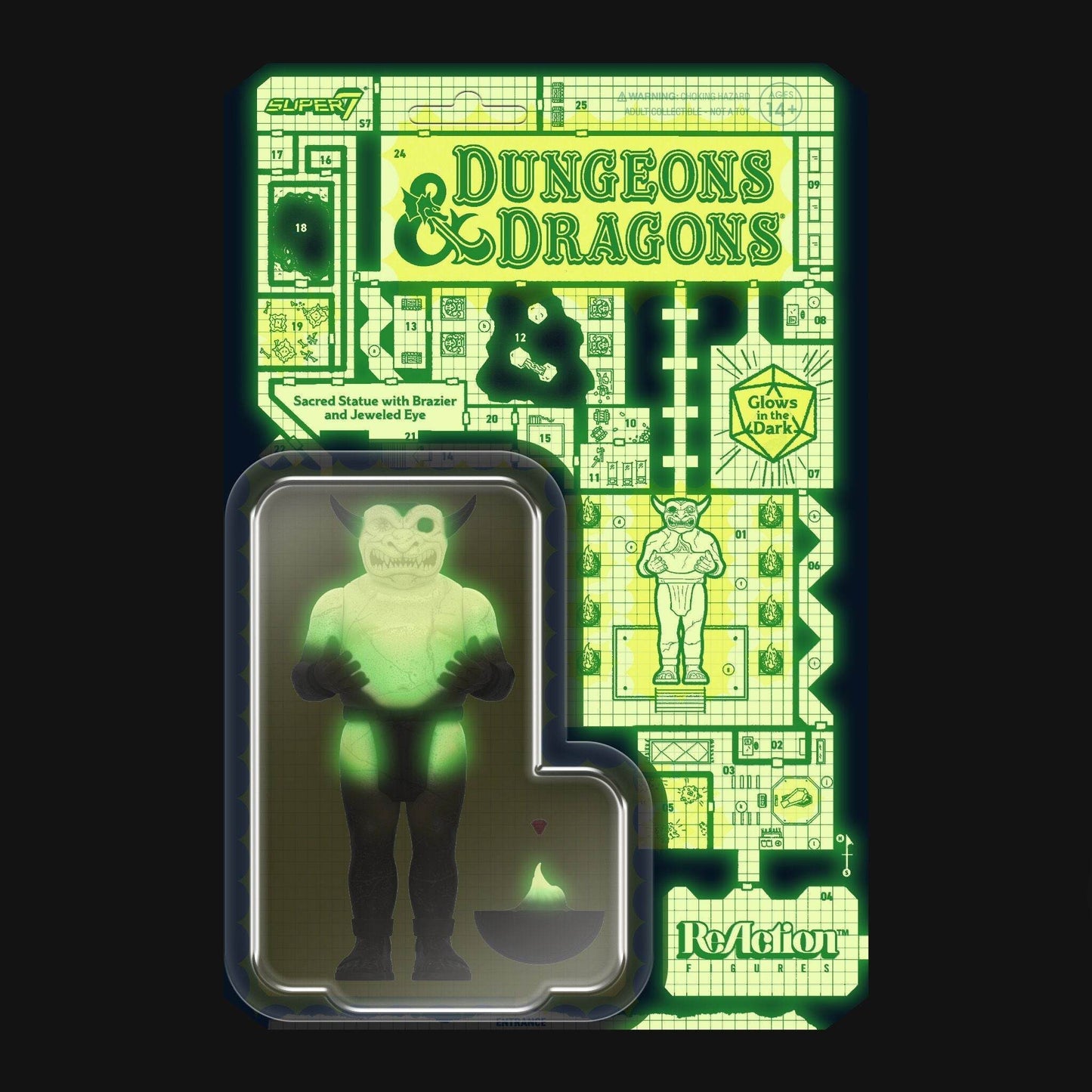 Super7 x DUNGEONS & DRAGONS - Sacred Statue (GLOW-IN-THE-DARK) ReAction Figure -