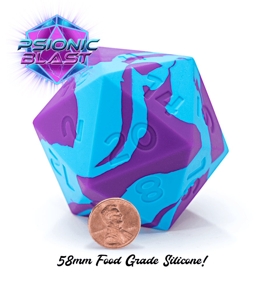 Epic Dice 58mm Silicone D20s - Psionic Blast
