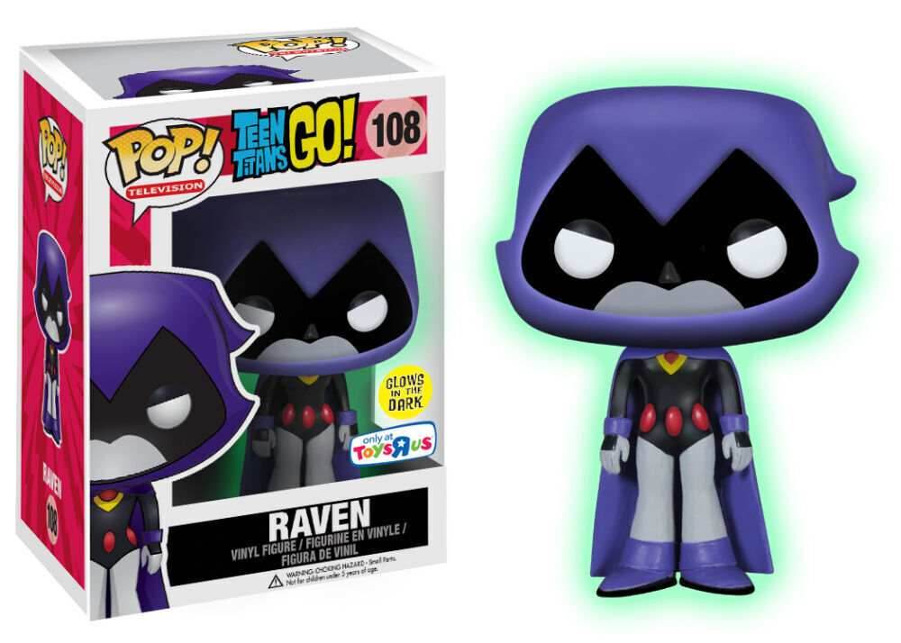 Funko Pop Television: Teen Titans - Purple Raven Glow in the Dark #108 -