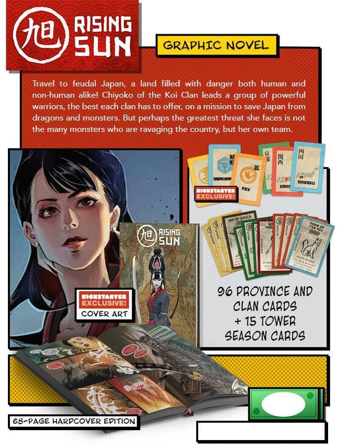 Rising Sun: Graphic Novel + Kickstarter Exclusive Comic Book Extras -
