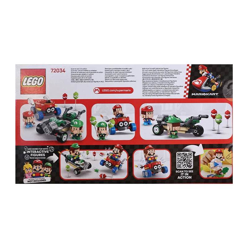 Lego 72034 Mario Kart Mario Baby Vs Luigi Baby 2025 New Building Blocks - Lego 72034