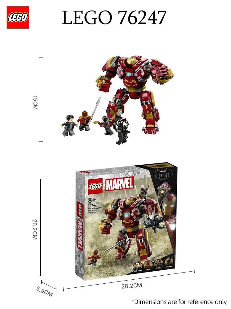 LEGO76247 Marvel The Hulkbuster: The Battle of Wakanda, Action Figure, Buildable Toy with Hulk Bruce Banner Minifigure, Avengers - LEGO76247