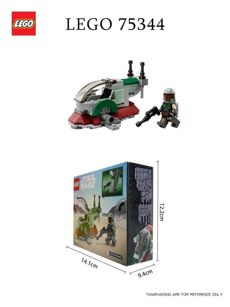 LEGO 75344 Star Wars Boba Fett's Starship Microfighter, Building Toy Vehicle with Adjustable Wings and Flick Shooters - LEGO75344