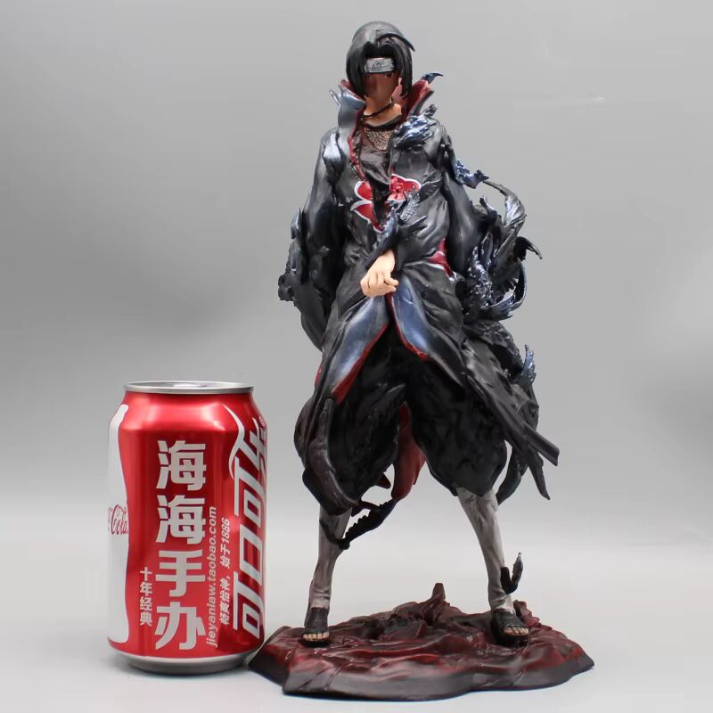 Itachi Uchiha Tsukuyomi Crows Anime Figure, Naruto Shippuden Action Figurines 26 CM