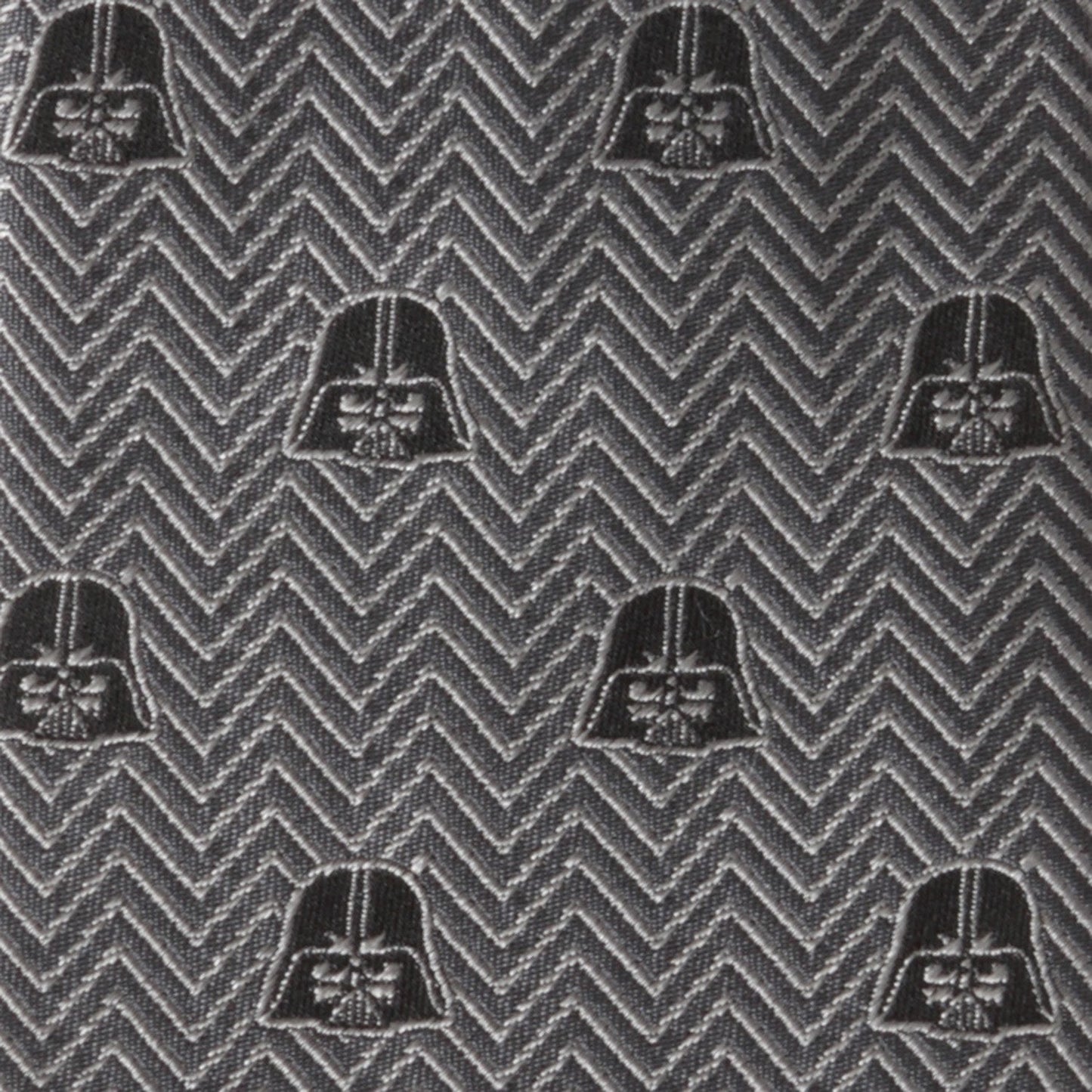 Star Wars Darth Vader Black and Gray Herringbone Tie