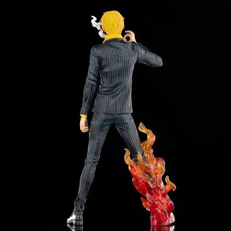 Sanji Vinsmoke One Piece Anime Figure, One Piece Strawhat Pirates Figurines Diable Jambe Black Foot 11 in