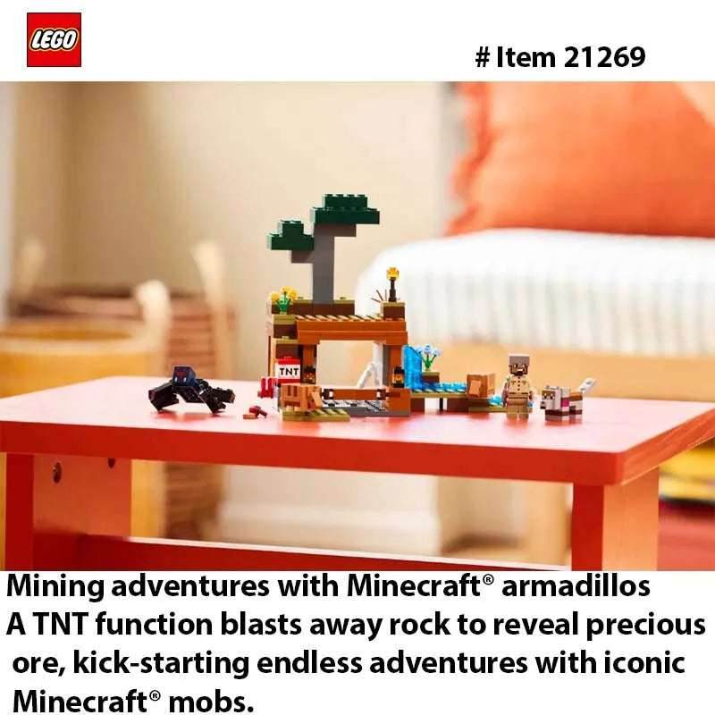 LEGO 21269 Minecraft The Armadillo Mine Expedition Toy Figures and Playset - Building Minecraft Toy for Kids, Boys and Girls - 21269