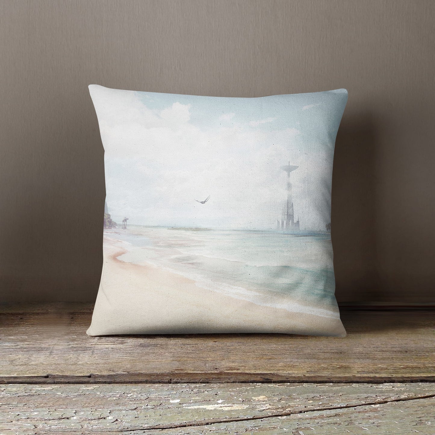 Scarif Beach Landscape Star Wars Pillow