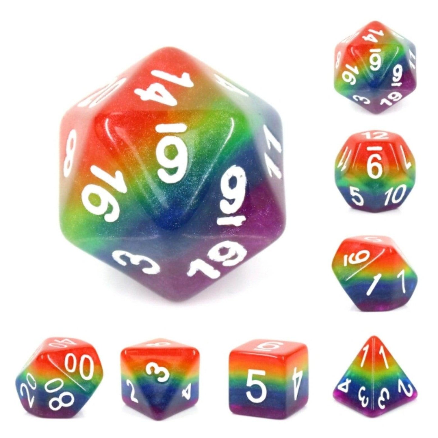 Rainbow Dice RPG Dice Set -