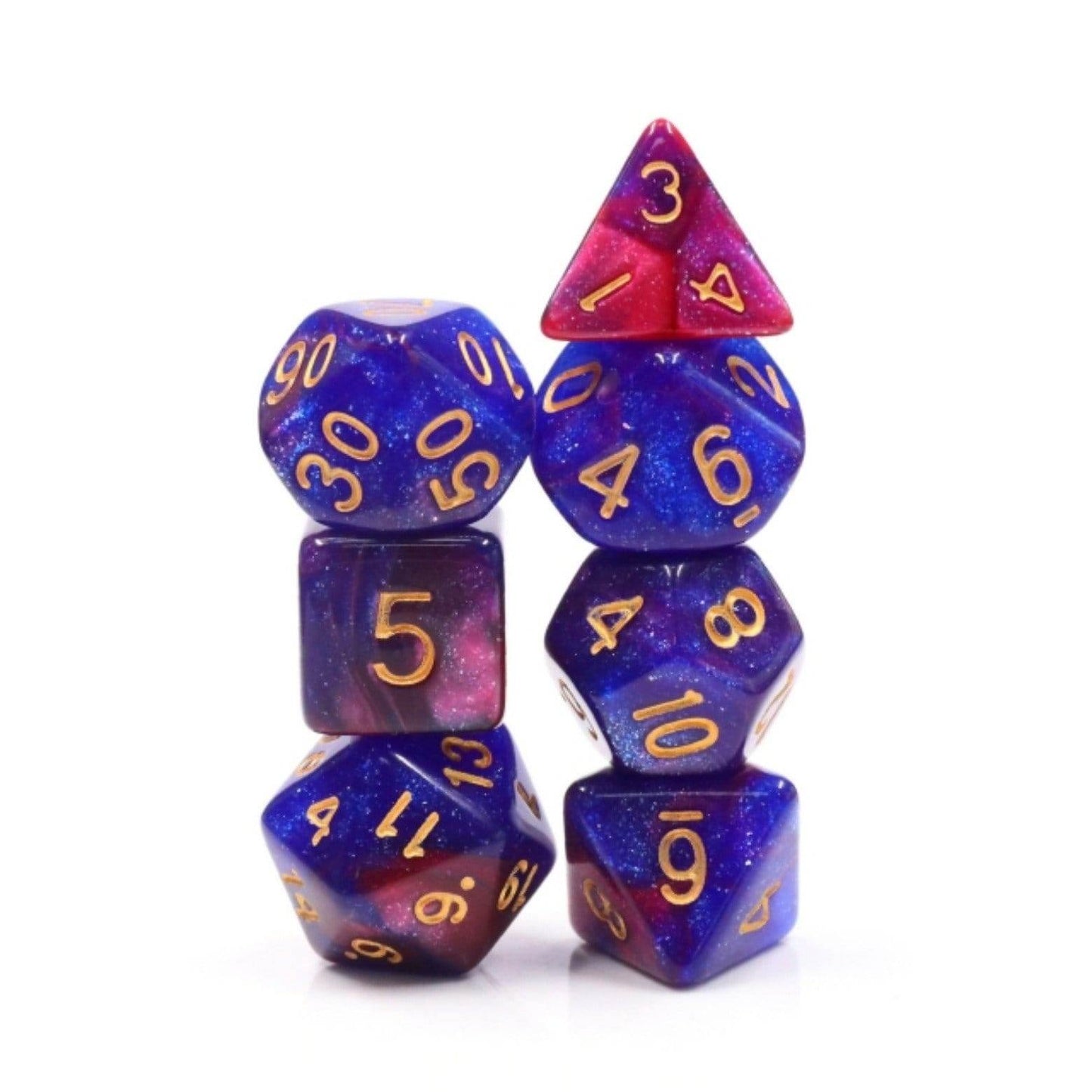Rose Galaxy RPG Dice Set -