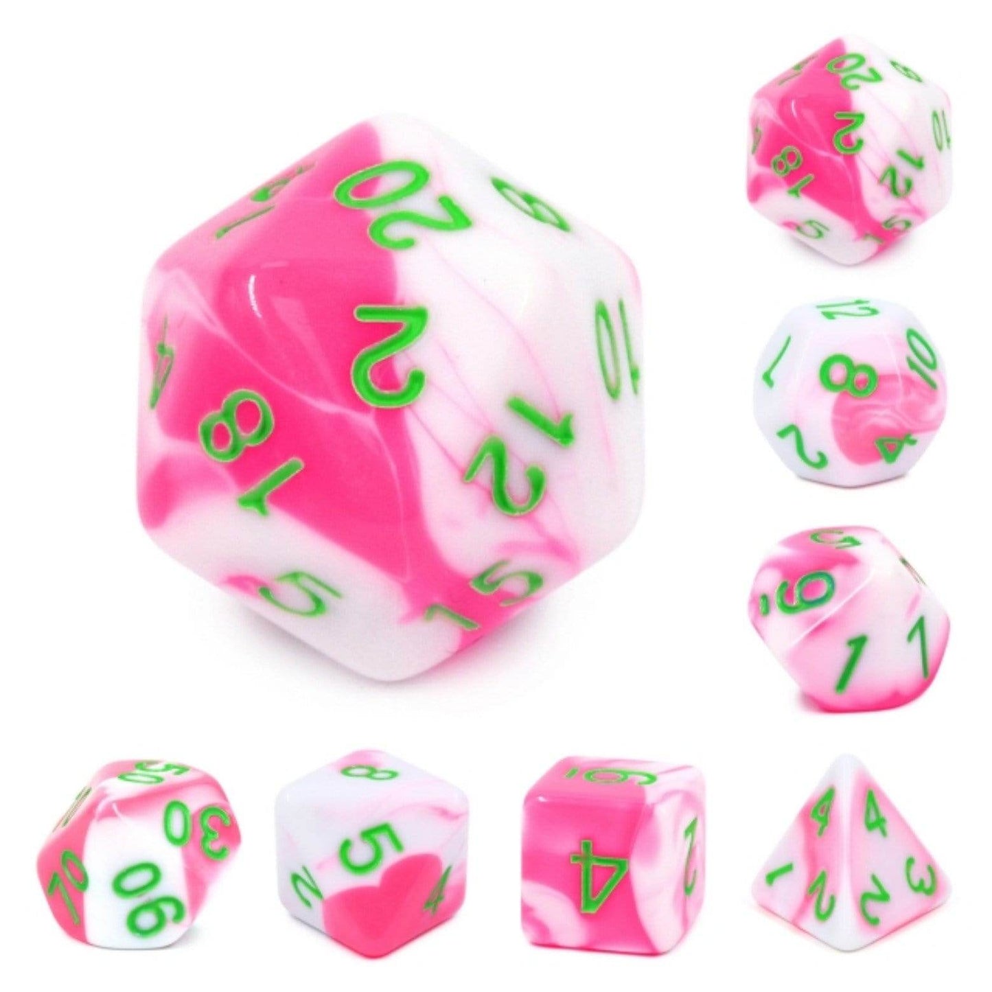 Pink Flamingo RPG Dice Set -