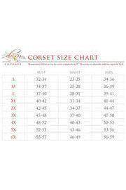 Top Drawer CURVY Steampunk Black/Gold Brocade Steel Double Boned Under Bust Corset - XSmall