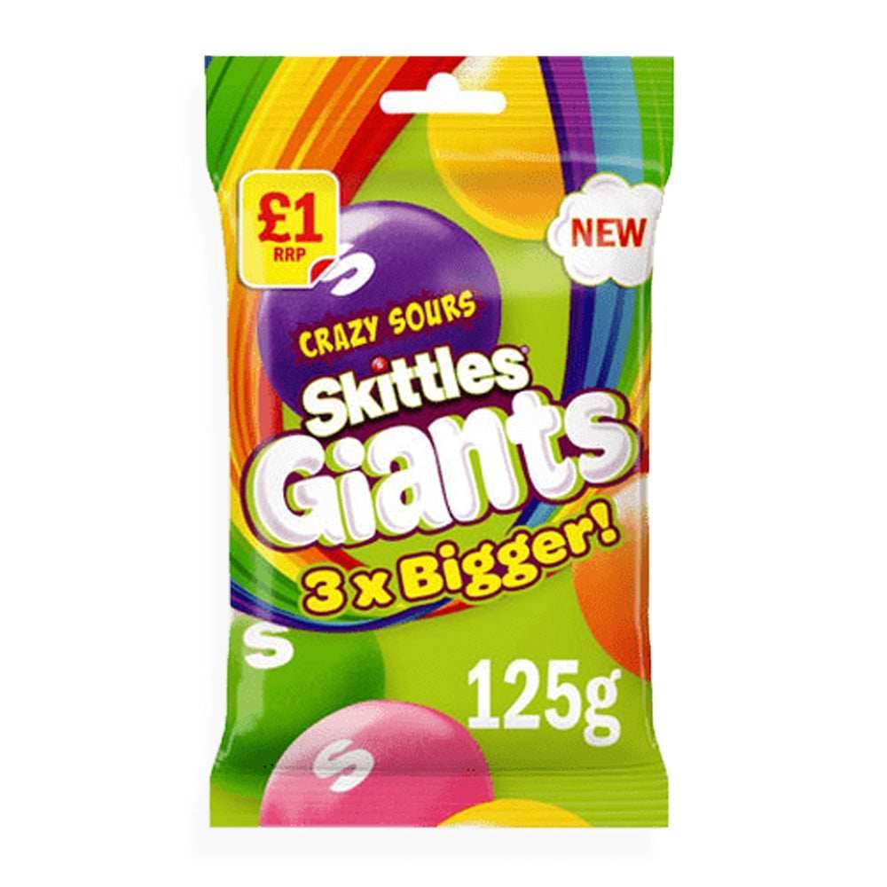Skittles Giants Crazy Sours (116g) (UK) -