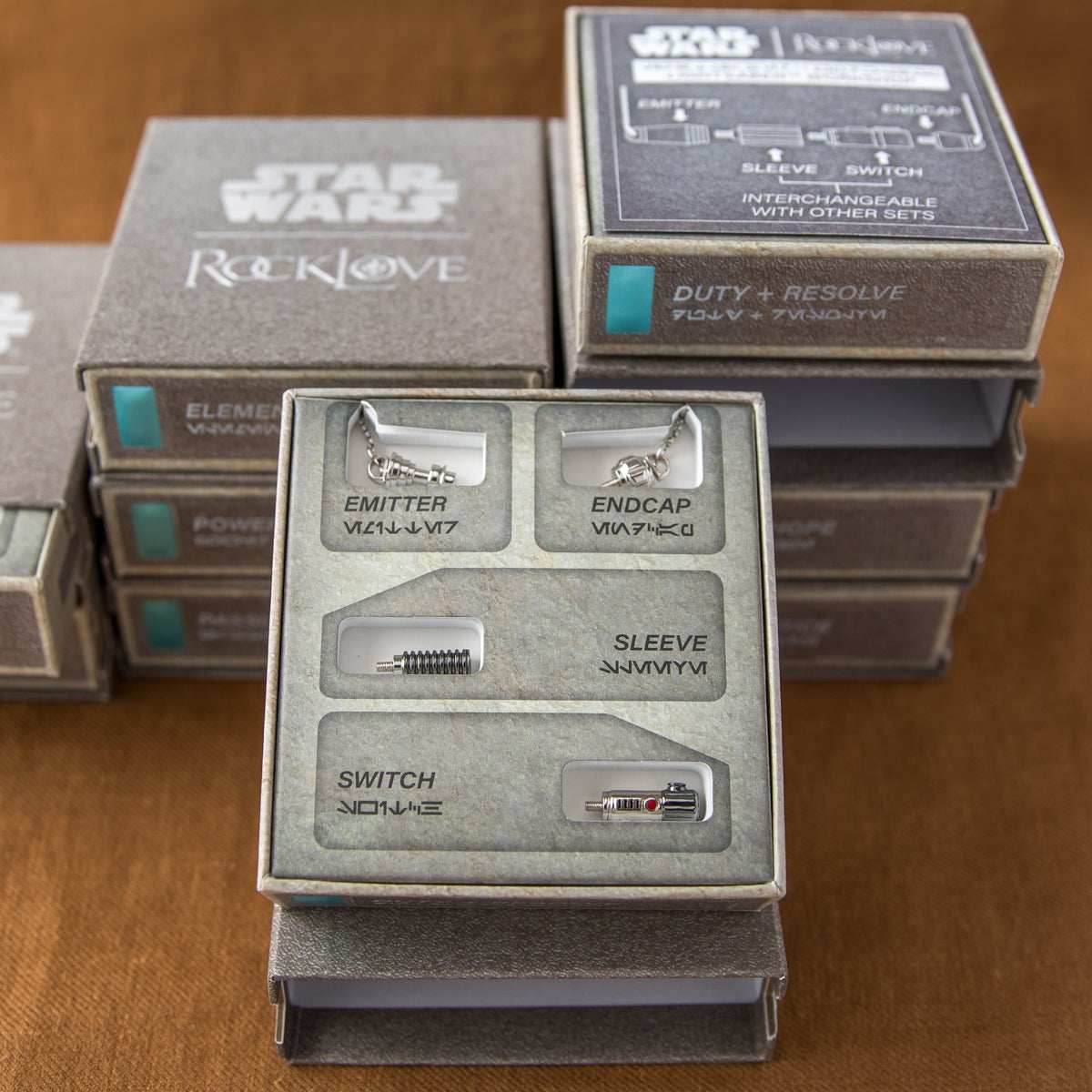 Star Wars X RockLove LIGHTSABER WORKSHOP Duty and Resolve Lightsaber Necklace -