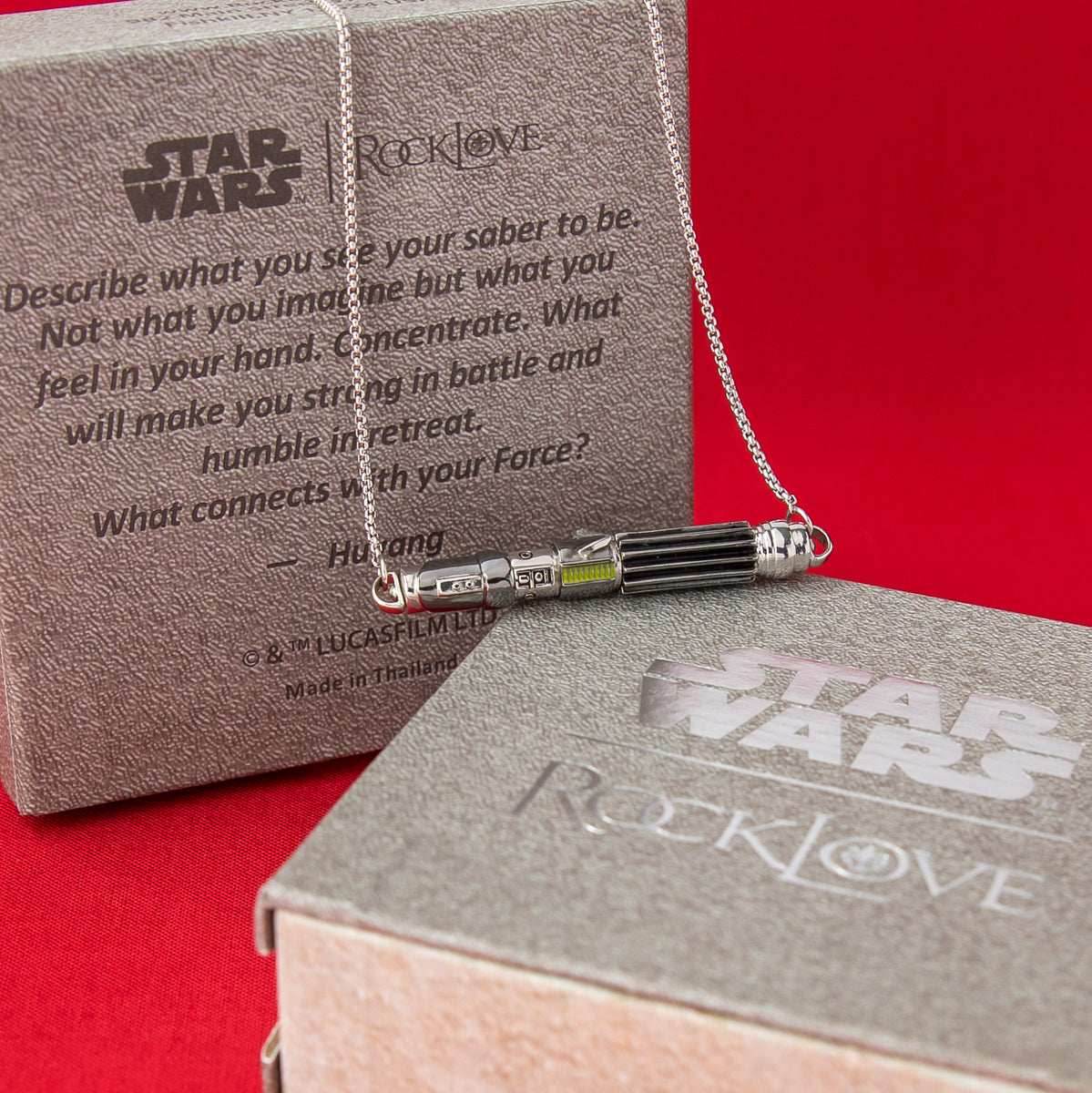 Star Wars X RockLove LIGHTSABER WORKSHOP Darth Vader Lightsaber Necklace -