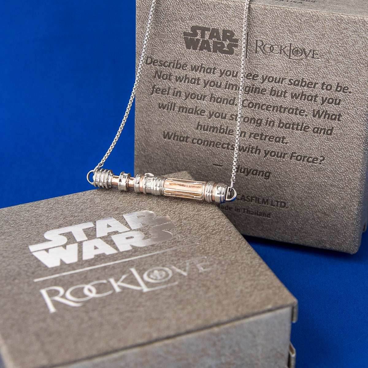 Star Wars X RockLove LIGHTSABER WORKSHOP Leia Organa Lightsaber Necklace -