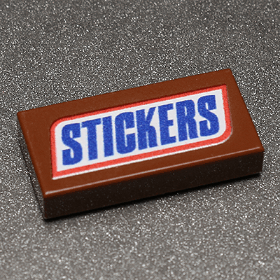 Stickers - Custom Printed 1x2 Tile -