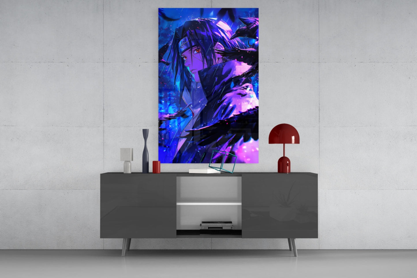 Itachi: Shadow of the Ravens Glass Wall Art || Designer Collection