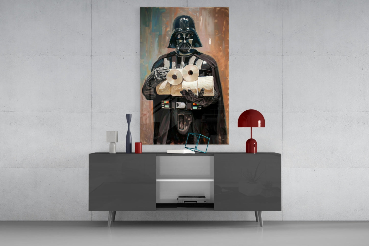 Crisis of the Dark Side Glass Wall Art || Designer Collection