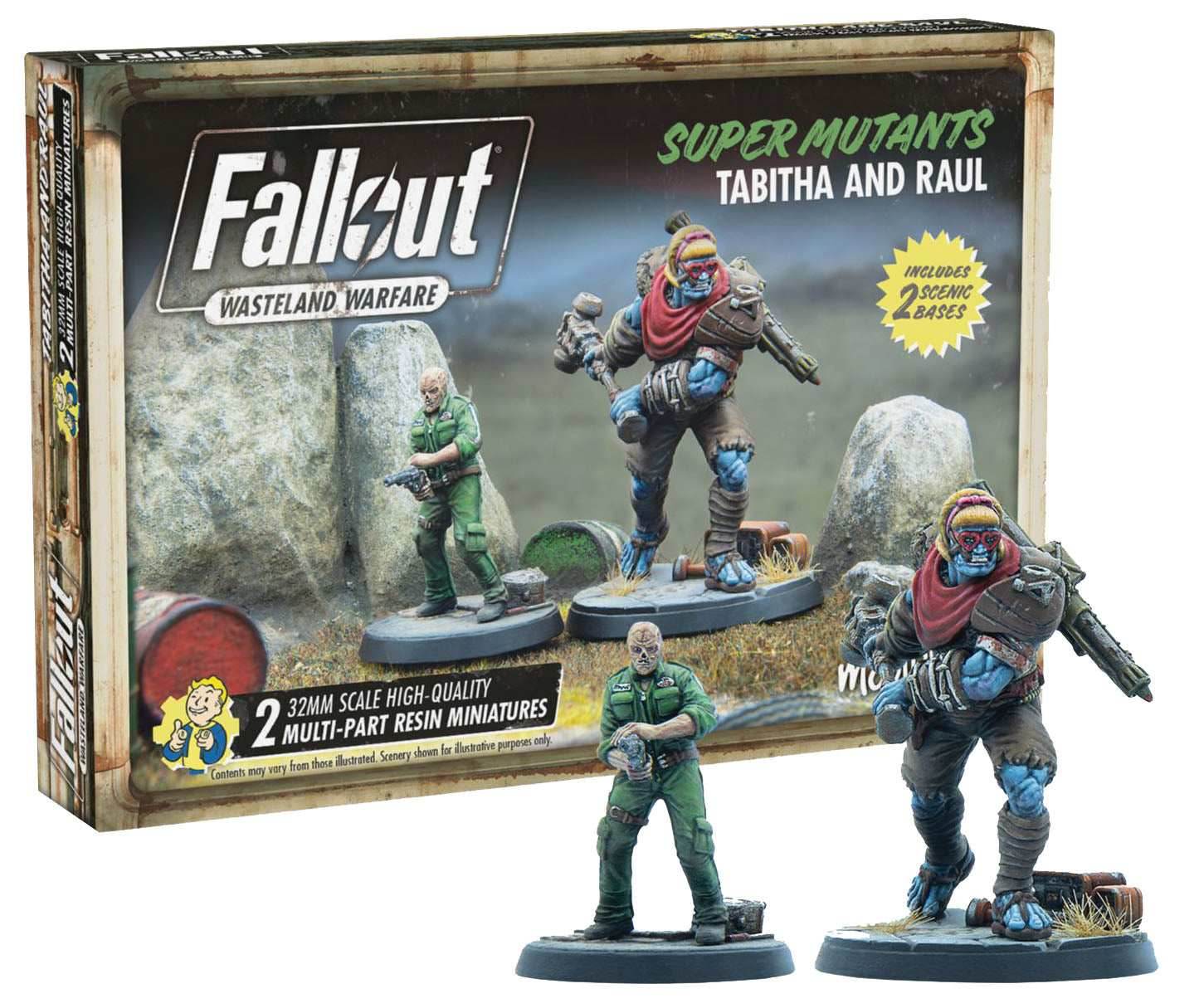 Fallout: Wasteland Warfare - Super Mutants - Tabitha and Raul -