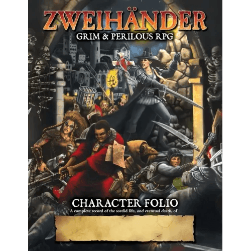 ZWEIHANDER Grim & Perilous RPG: Character Folio - Paperback -