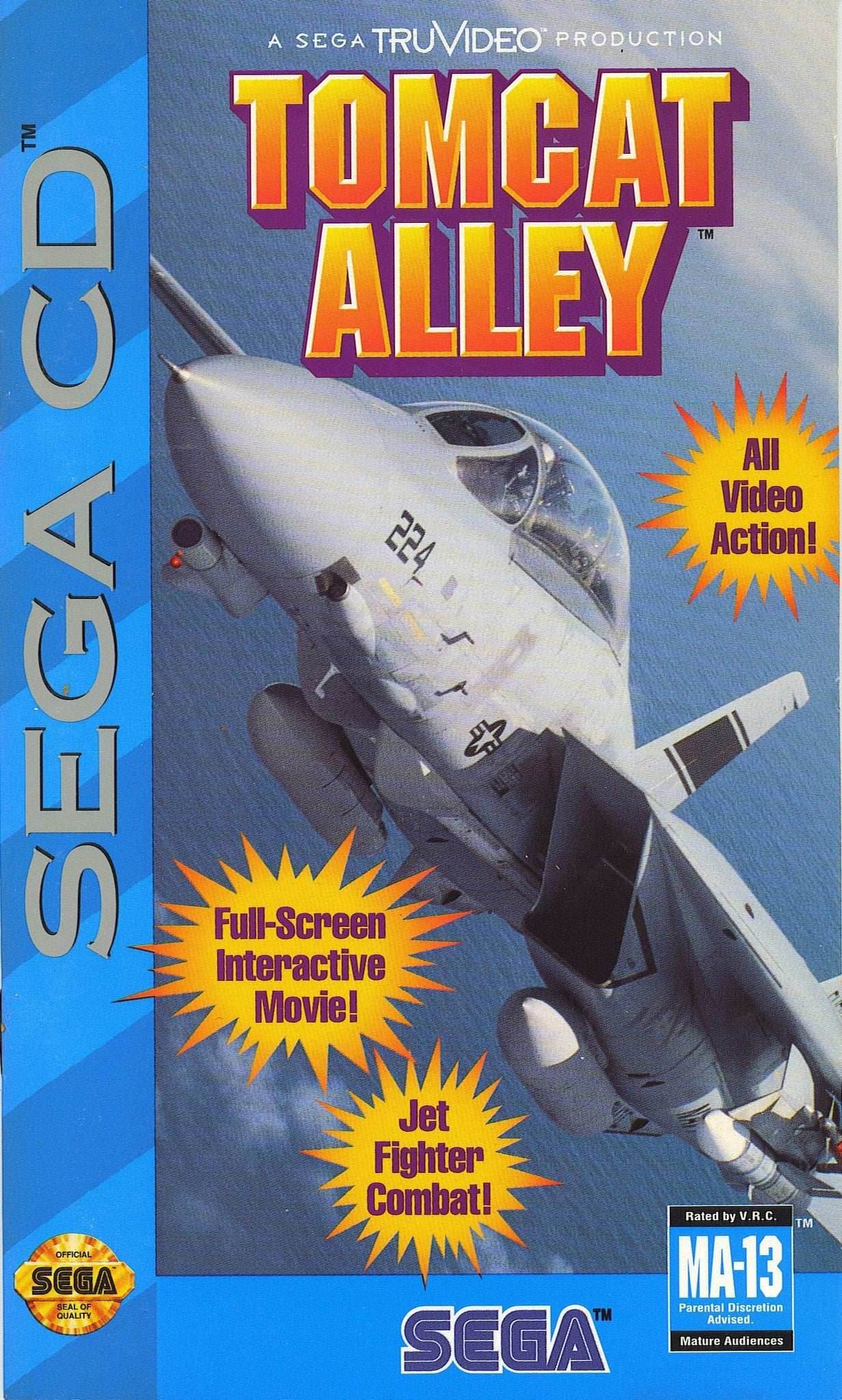 Tomcat Alley (Sega CD) - Game Manual Only