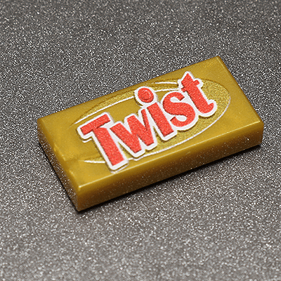 Twist - Custom Printed 1x2 Tile -