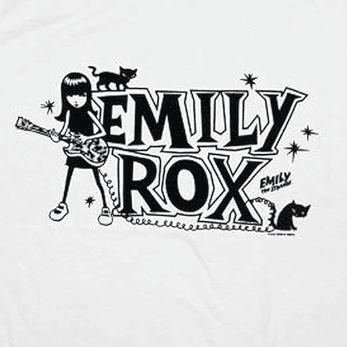 Emily ROX White Juniors T-Shirt - S
