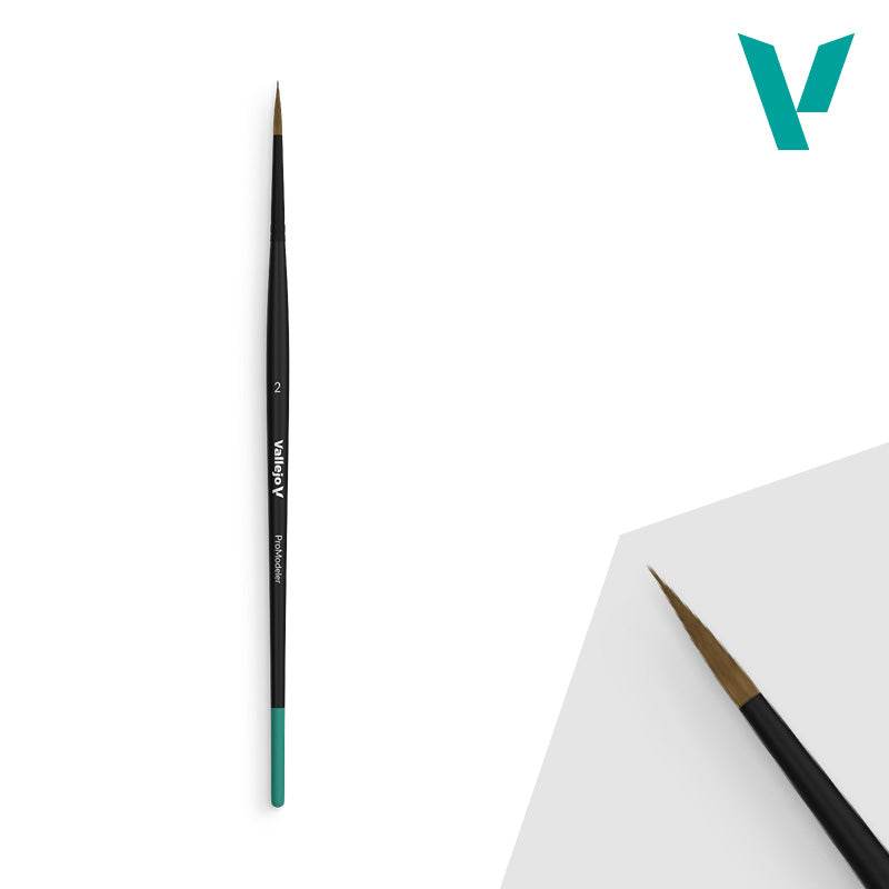 Hobby Brushes: Pro Modeler - Natural Hair - No. 2 -