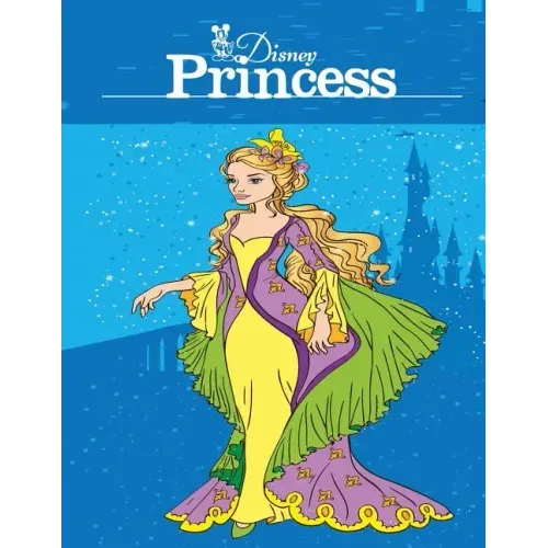 Disney Princess: Adult Coloring Book: Beautiful designs to Inspire your Creativity and Relaxation.