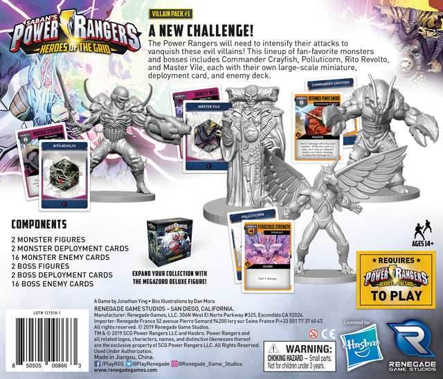 Power Rangers: Heroes of the Grid - Villain Pack #1 -