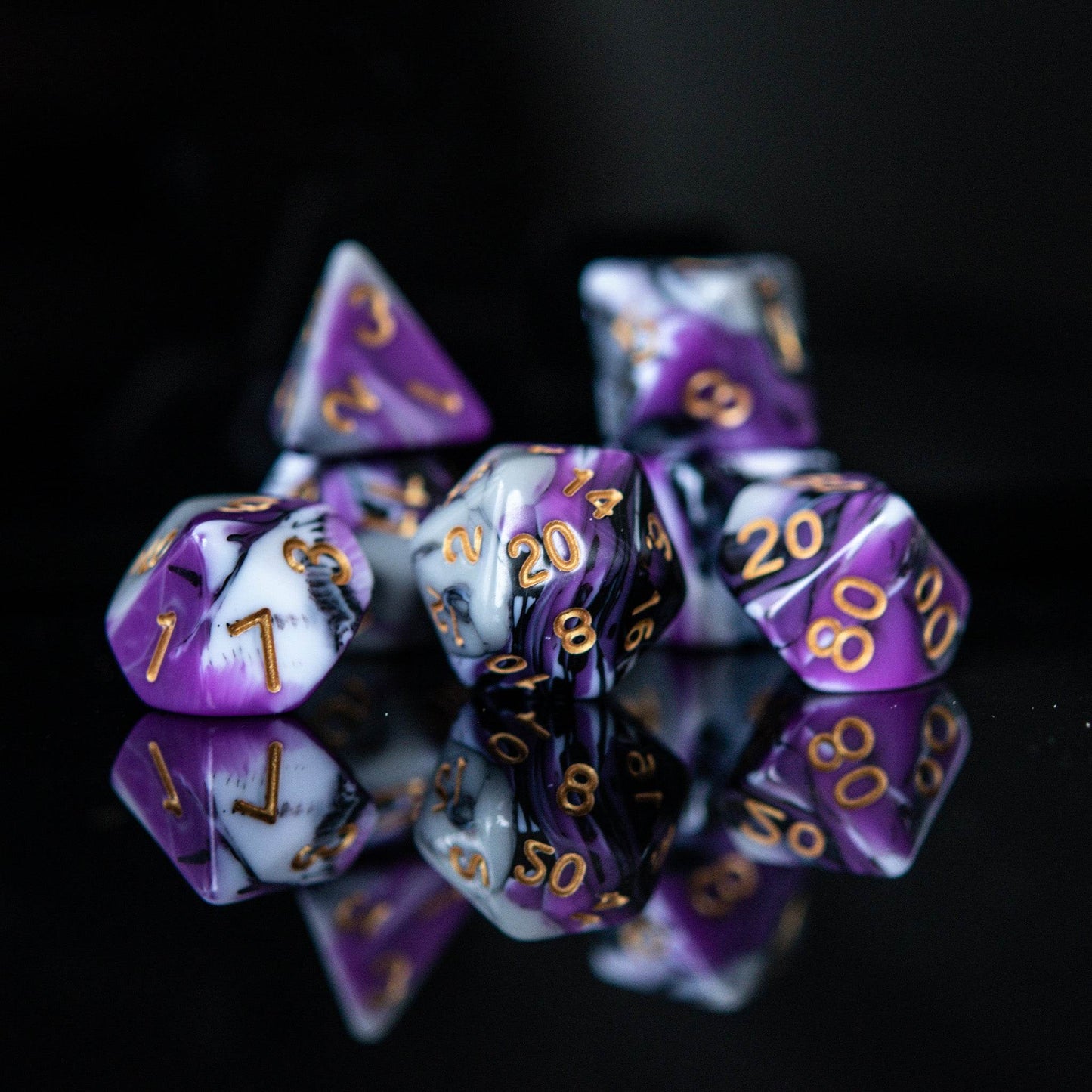 Visions of Nightmares Acrylic Dice Set -