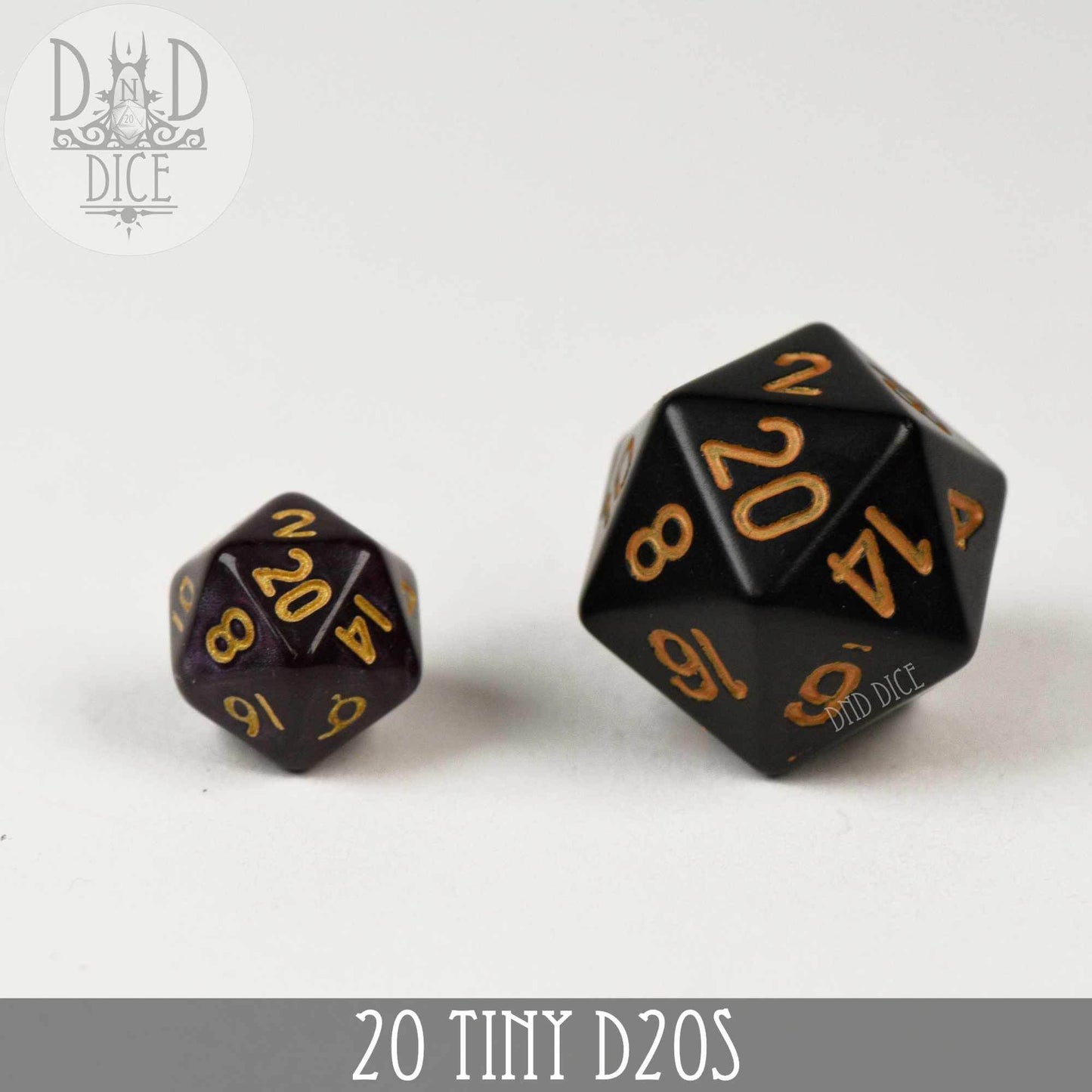 20 Tiny D20s -