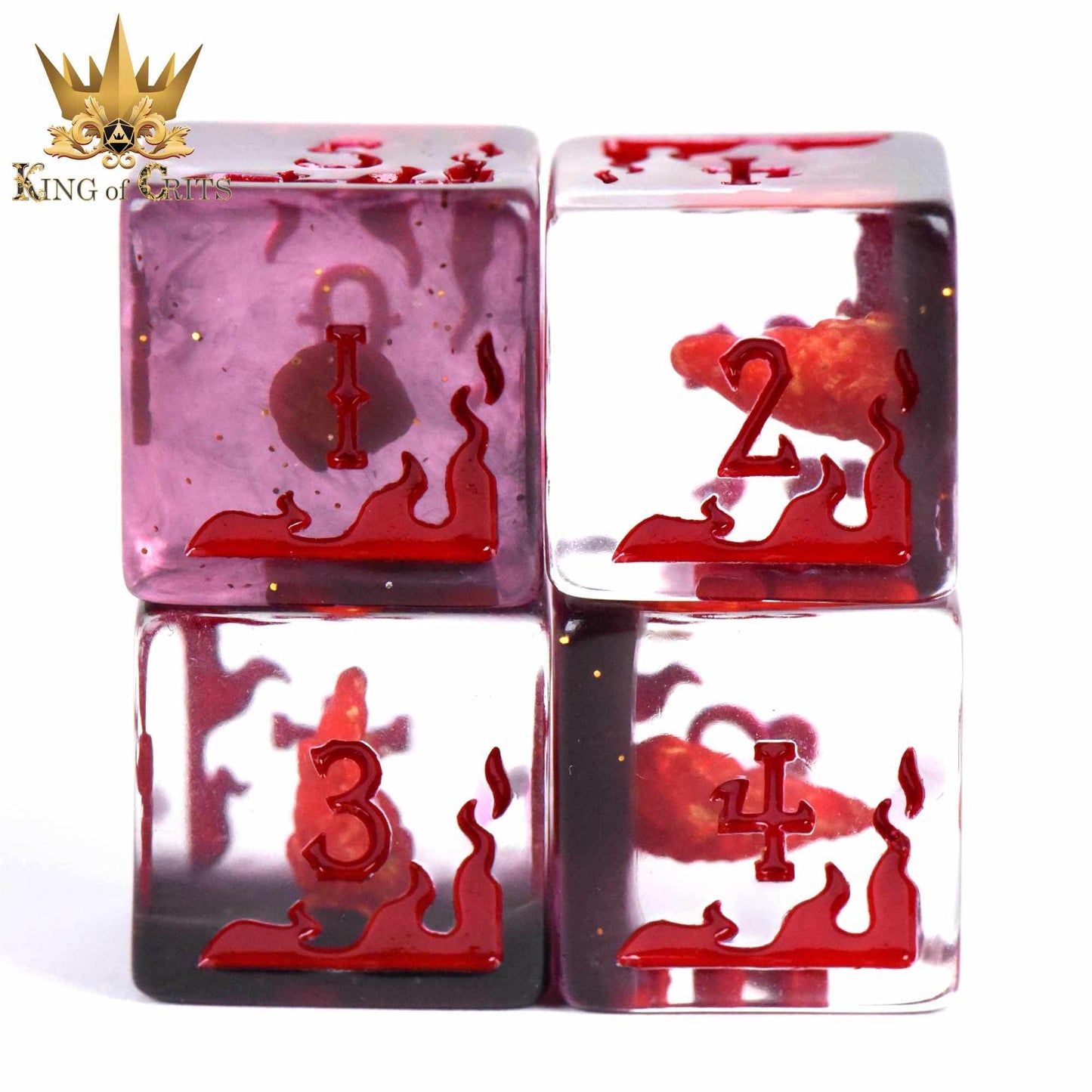 Fireball 4D6 Dice Set -