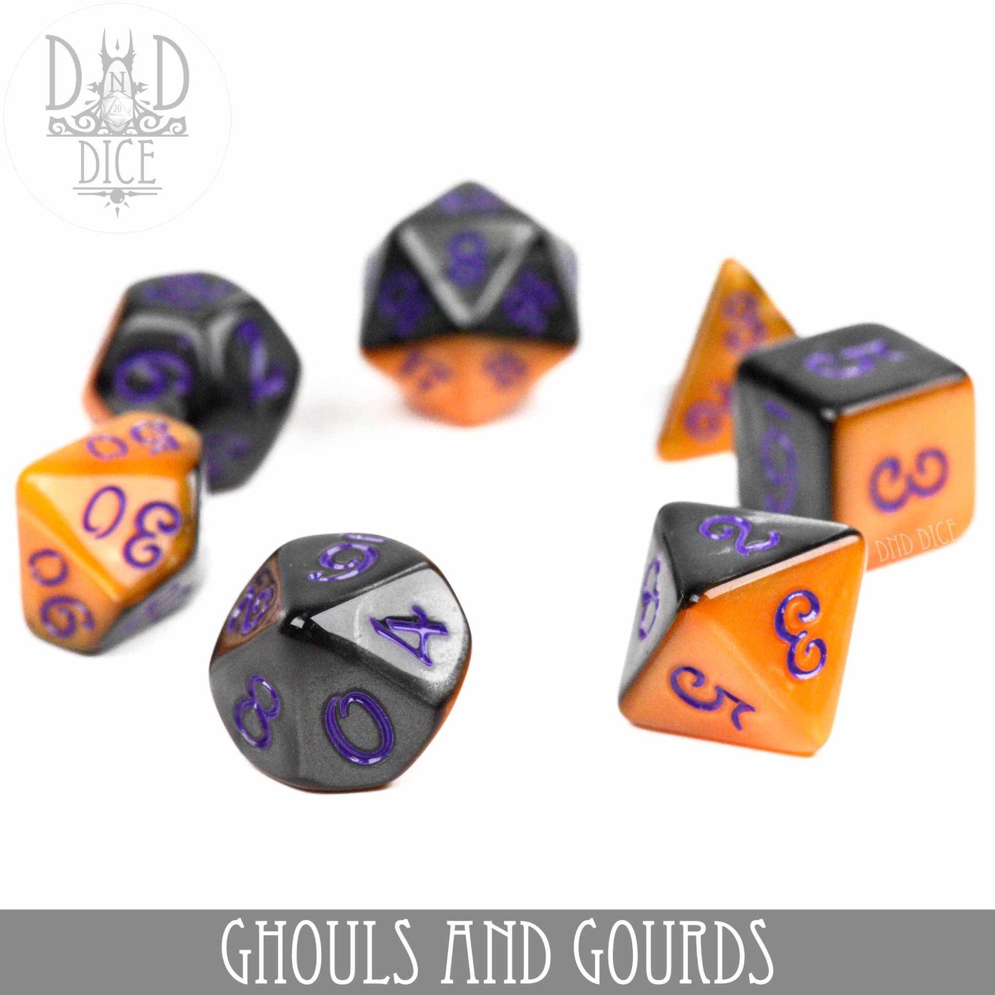 Ghouls and Gourds Dice Set -