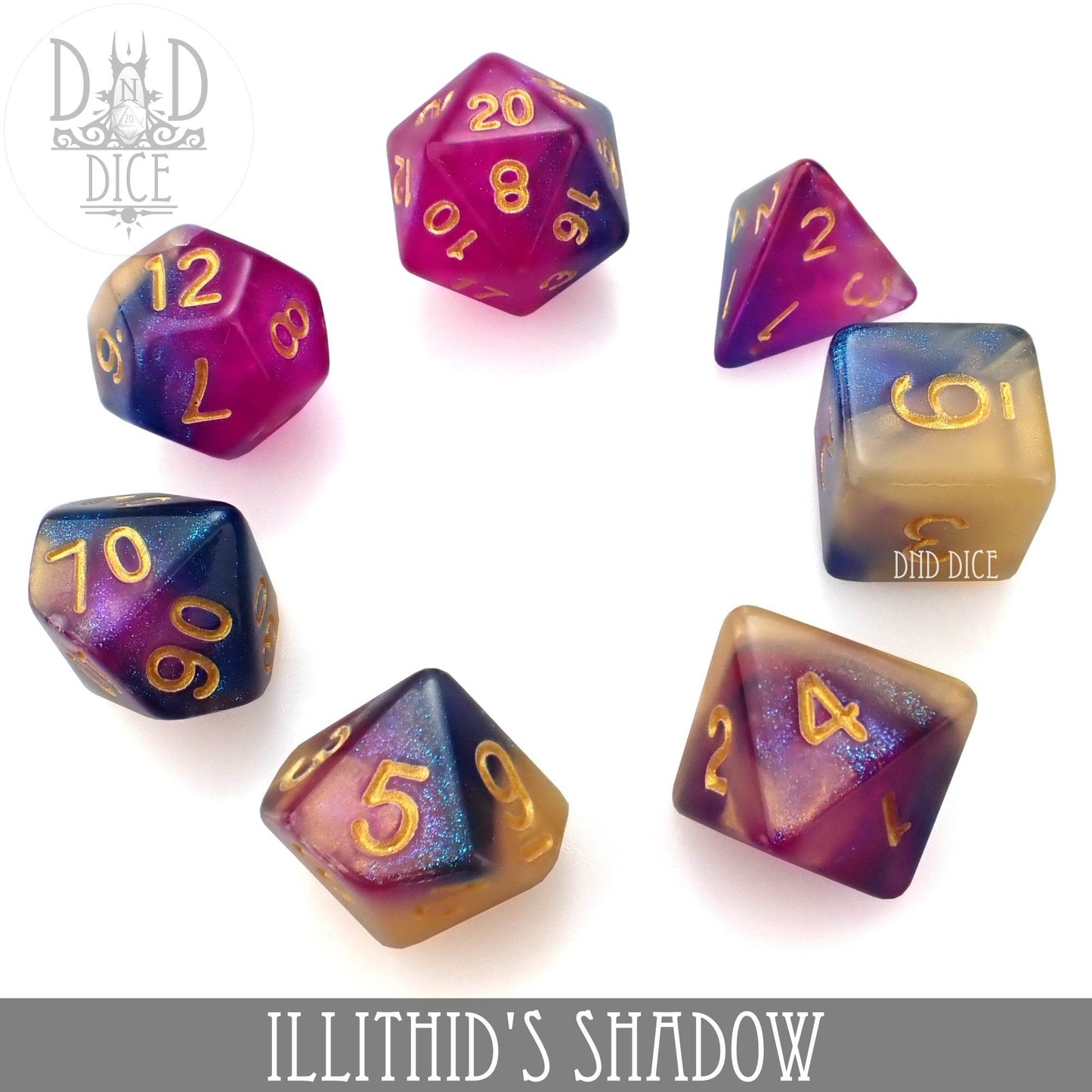 Illithid's Shadow Dice Set -