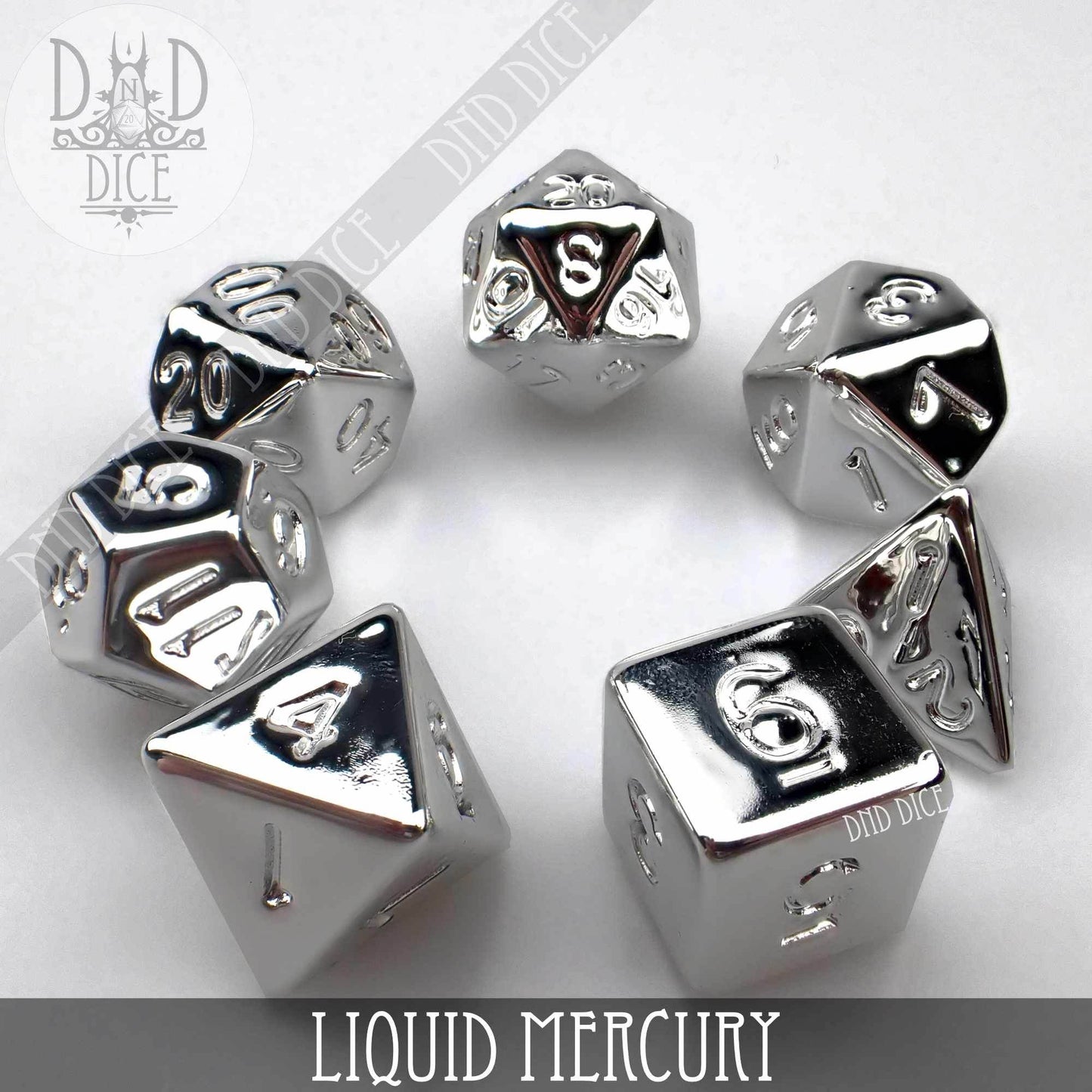 Liquid Mercury Dice Set -