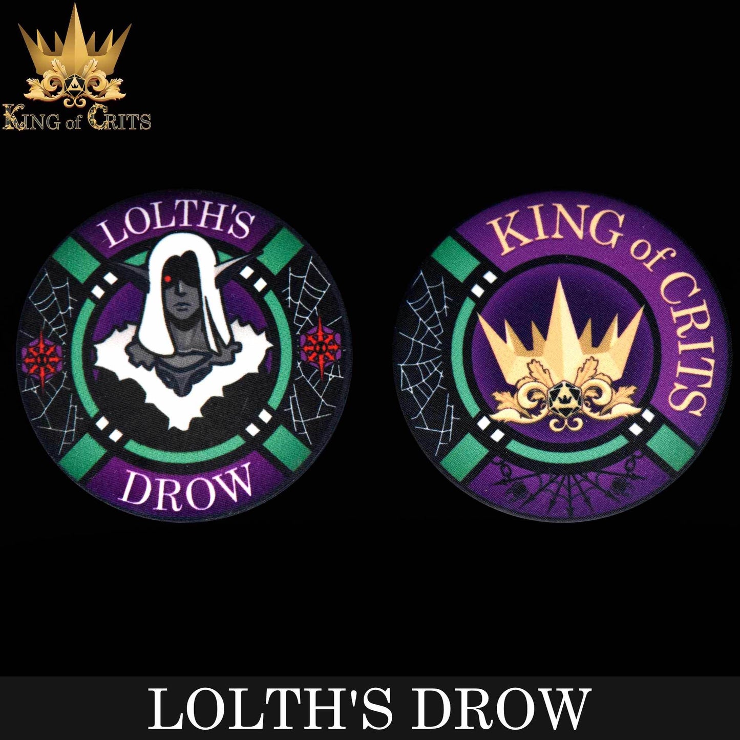 Lolth's Drow 11 Dice Set -