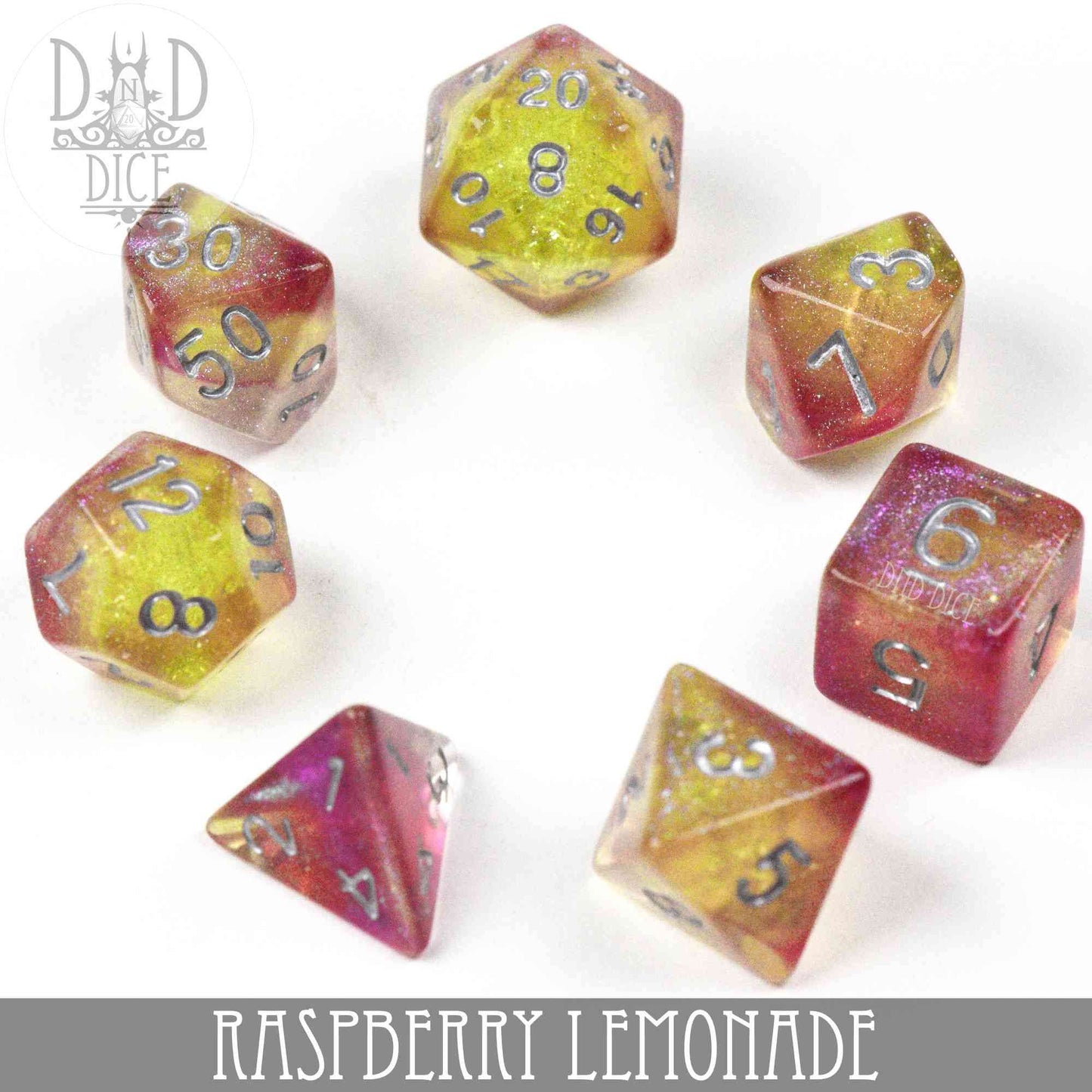 Raspberry Lemonade Dice Set -
