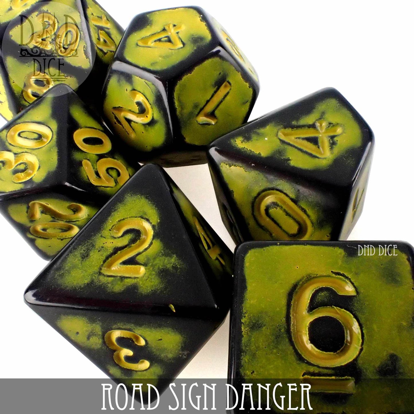 Road Sign Danger Dice Set -