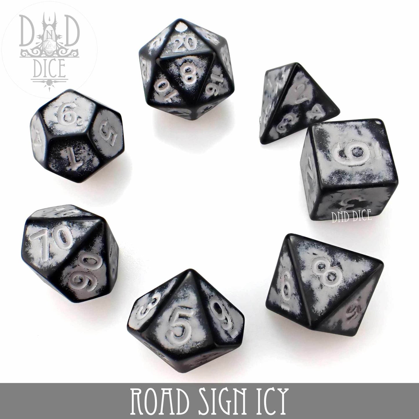 Road Sign Icy Dice Set -