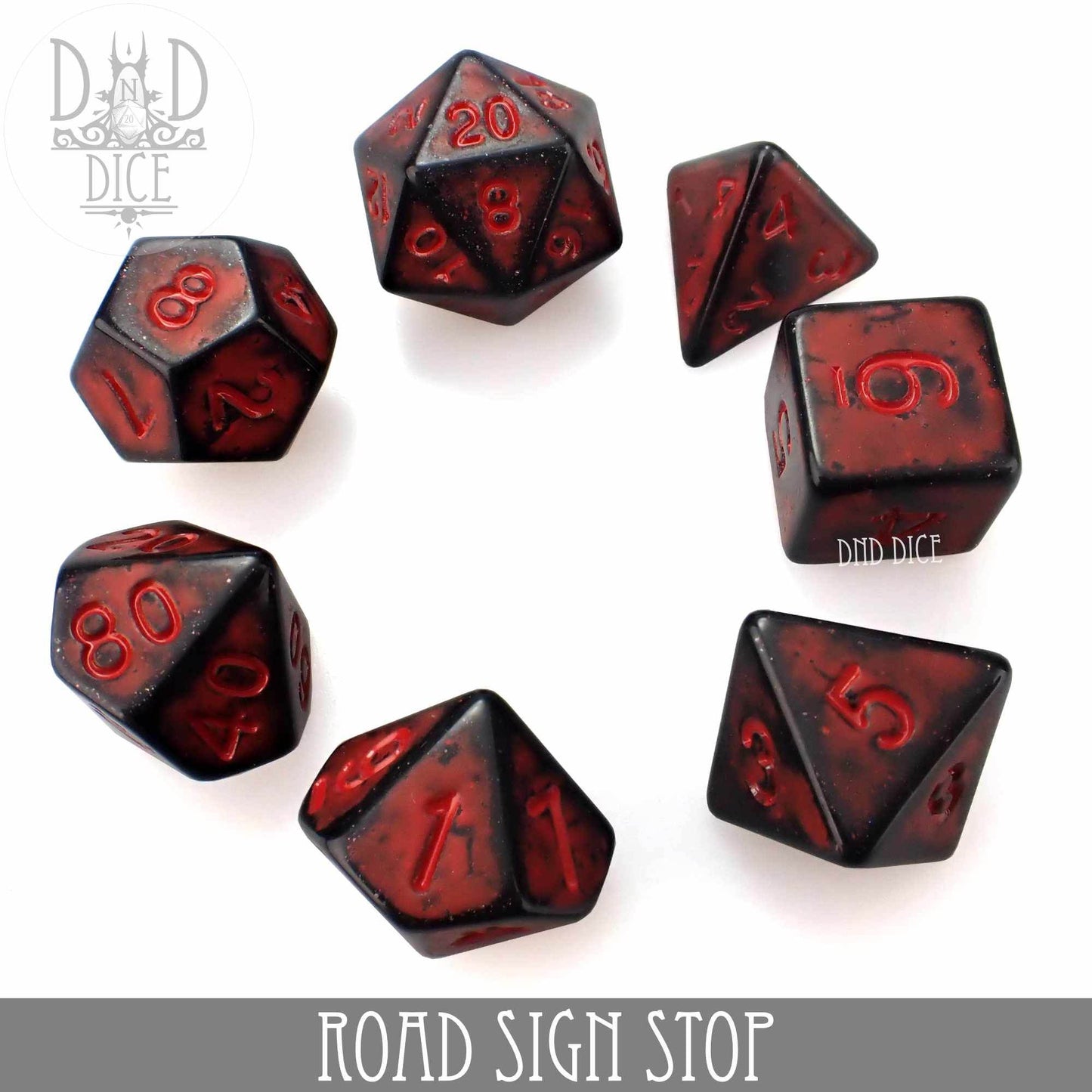 Road Sign Stop Dice Set -