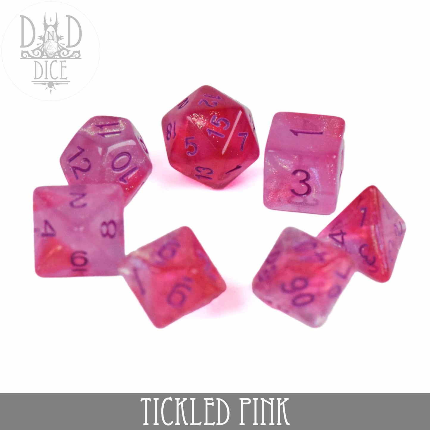 Tickled Pink Dice Set -